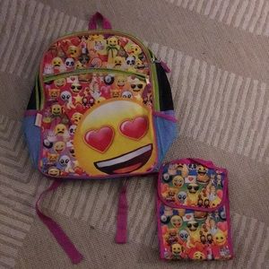 Girls emoji backpack